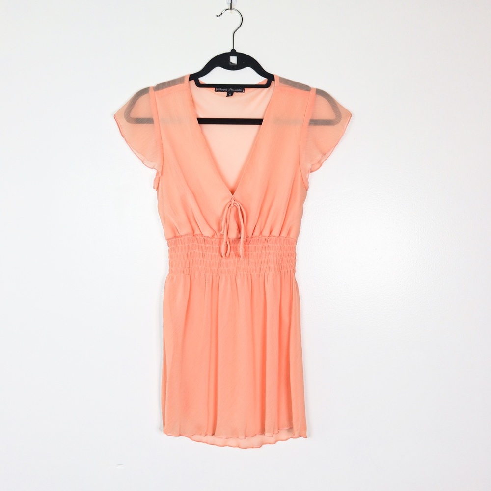 Peach Short Sleeve Blouse S